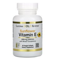 <img alt="California Gold Nutrition, Sunflower Vitamin E, with Mixed Tocopherols, 400 IU, 90 Veggie Softgels" title="California Gold Nutrition, Sunflower Vitamin E, with Mixed Tocopherols, 400 IU, 90 Veggie Softgels,898220011698"
