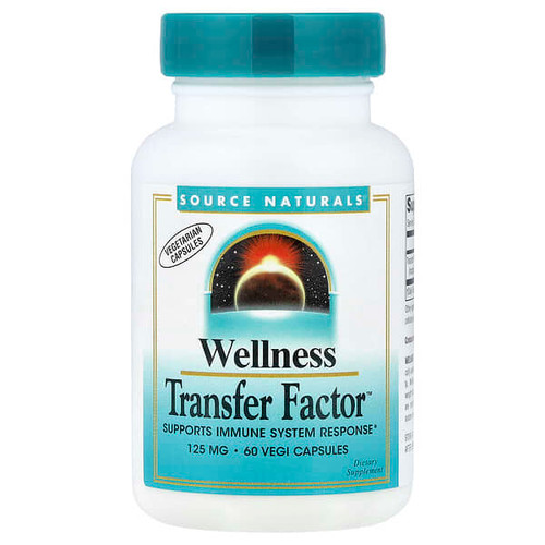 <img alt="Source Naturals, Wellness Transfer Factor, 125 mg, 60 Vegi Capsules" title="Source Naturals, Wellness Transfer Factor, 125 mg, 60 Vegi Capsules,021078026358"