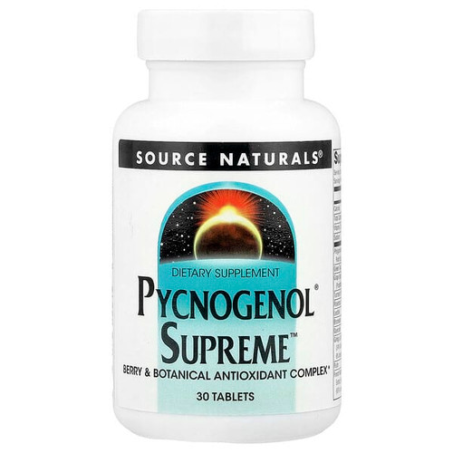 <img alt="Source Naturals, Pycnogenol Supreme, 30 Tablets" title="Source Naturals, Pycnogenol Supreme, 30 Tablets,021078022190"