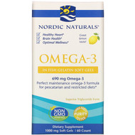<img alt="Nordic Naturals, Omega-3, Lemon, 1,000 mg, 60 Soft Gels" title="Nordic Naturals, Omega-3, Lemon, 1,000 mg, 60 Soft Gels,768990417603"