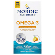 <img alt="Nordic Naturals, Omega-3, Lemon, 60 Soft Gels (345 mg per Soft Gel)" title="Nordic Naturals, Omega-3, Lemon, 60 Soft Gels (345 mg per Soft Gel),768990417603"