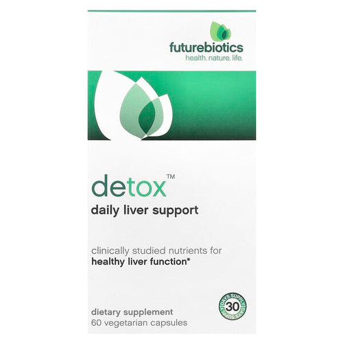 <img alt="Futurebiotics, Detox, Daily Liver Support, 60 Vegetarian Capsules" title="Futurebiotics, Detox, Daily Liver Support, 60 Vegetarian Capsules,049479025107"
