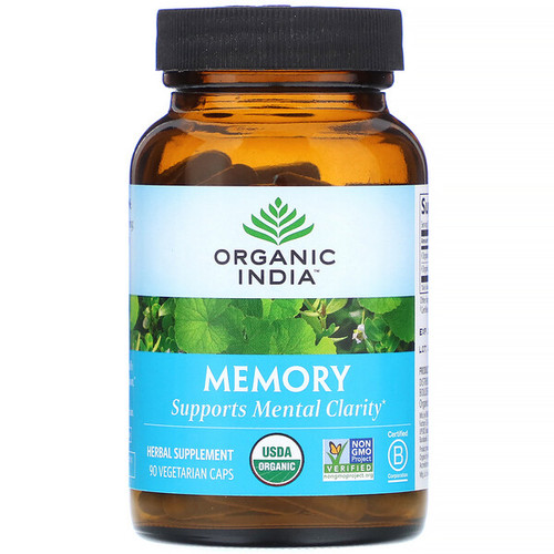 <img alt="Organic India, Memory, Mental Clarity, 90 Veg Caps" title="Organic India, Memory, Mental Clarity, 90 Veg Caps,851469000724"