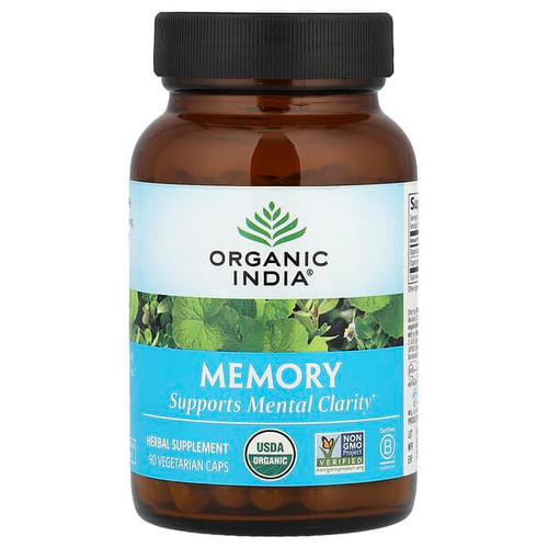 <img alt="Organic India, Memory, 90 Vegetarian Caps" title="Organic India, Memory, 90 Vegetarian Caps,851469000724"