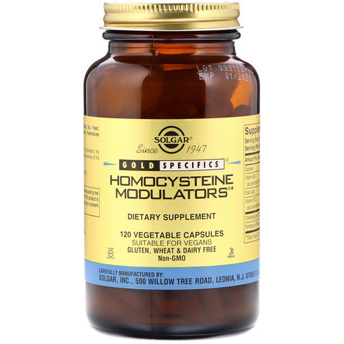 <img alt="Solgar, Gold Specifics, Homocysteine Modulators, 120 Vegetable Capsules" title="Solgar, Gold Specifics, Homocysteine Modulators, 120 Vegetable Capsules,033984014114"