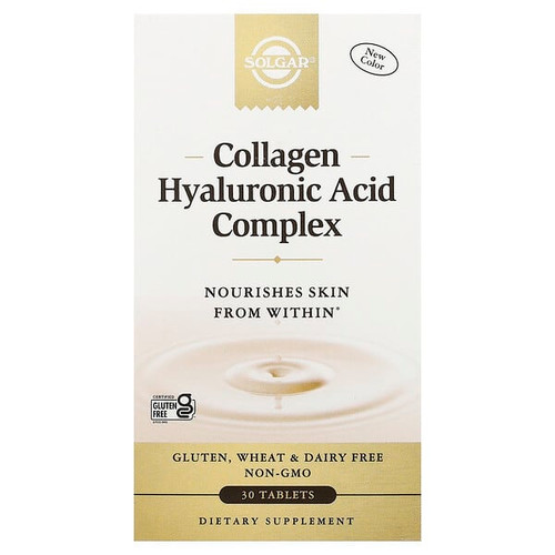 <img alt="Solgar, Collagen Hyaluronic Acid Complex, 30 Tablets" title="Solgar, Collagen Hyaluronic Acid Complex, 30 Tablets,033984014176"
