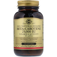 <img alt="Solgar, 100% Natural Oceanic Beta-Carotene, 25,000 IU, 90 Softgels" title="Solgar, 100% Natural Oceanic Beta-Carotene, 25,000 IU, 90 Softgels,033984020313"