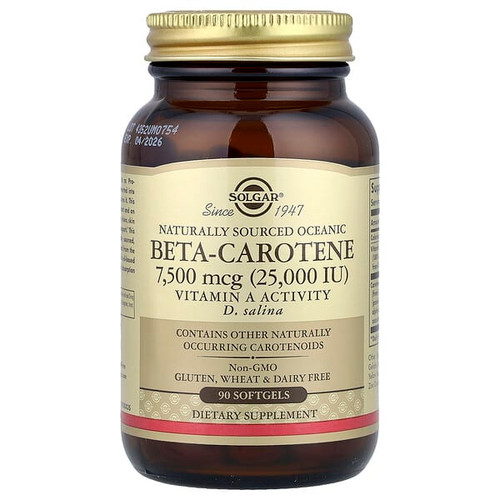 <img alt="Solgar, Naturally Sourced Oceanic Beta-Carotene, 90 Softgels" title="Solgar, Naturally Sourced Oceanic Beta-Carotene, 90 Softgels,033984020313"