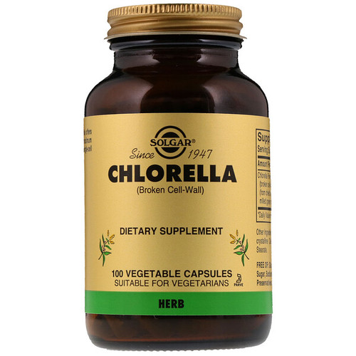 <img alt="Solgar, Chlorella (Broken Cell-Wall), 100 Veggie Caps" title="Solgar, Chlorella (Broken Cell-Wall), 100 Veggie Caps,033984038189"