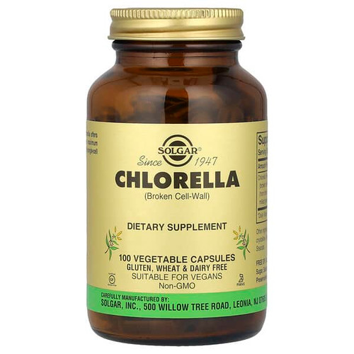 <img alt="Solgar, Chlorella (Broken Cell-Wall), 100 Vegetable Capsules (520 mg per Capsule)" title="Solgar, Chlorella (Broken Cell-Wall), 100 Vegetable Capsules (520 mg per Capsule),033984038189"