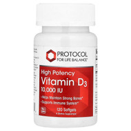 <img alt="Protocol for Life Balance, Vitamin D3, High Potency, 250 mcg (10,000 IU), 120 Softgels" title="Protocol for Life Balance, Vitamin D3, High Potency, 250 mcg (10,000 IU), 120 Softgels,707359103764"