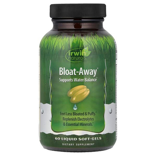 <img alt="Irwin Naturals, Bloat-Away, 60 Liquid Soft-Gels" title="Irwin Naturals, Bloat-Away, 60 Liquid Soft-Gels,710363573041"