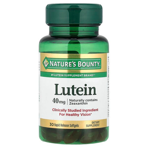 <img alt="Natures Bounty, Lutein, 40 mg, 30 Rapid Release Softgels" title="Natures Bounty, Lutein, 40 mg, 30 Rapid Release Softgels,074312442506"