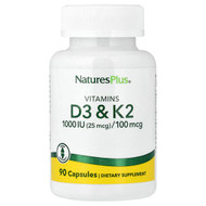 <img alt="NaturesPlus, Vitamin D3 & K2, 90 Capsules" title="NaturesPlus, Vitamin D3 & K2, 90 Capsules,097467010437"