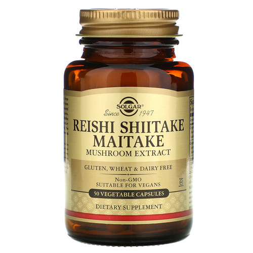 <img alt="Solgar, Reishi Shiitake Maitake Mushroom Extract, 50 Vegetable Capsules" title="Solgar, Reishi Shiitake Maitake Mushroom Extract, 50 Vegetable Capsules,033984023277"