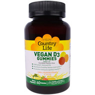 <img alt="Country Life, Vegan D3 Gummies, Lemon, Strawberry & Orange Flavors, 1000 I.U., 60 Gummies" title="Country Life, Vegan D3 Gummies, Lemon, Strawberry & Orange Flavors, 1000 I.U., 60 Gummies,015794058229"