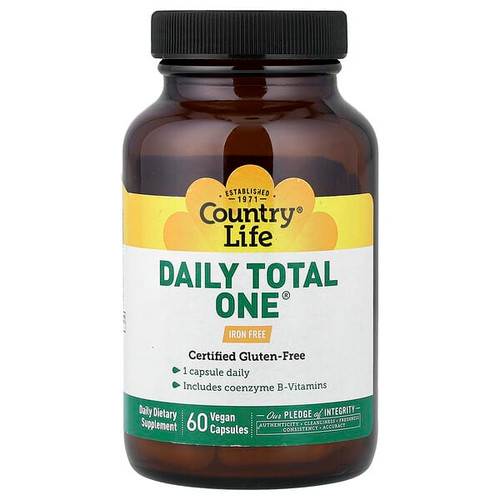 <img alt="Country Life, Daily Total One, Iron Free, 60 Vegan Capsules" title="Country Life, Daily Total One, Iron Free, 60 Vegan Capsules,015794081616"