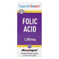 <img alt="Superior Source, Folic Acid, 1,200 mcg, 100 MicroLingual Instant Dissolve Tablets" title="Superior Source, Folic Acid, 1,200 mcg, 100 MicroLingual Instant Dissolve Tablets,076635908400"