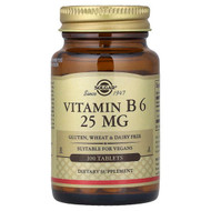 <img alt="Solgar, Vitamin B6, 25 mg, 100 Tablets" title="Solgar, Vitamin B6, 25 mg, 100 Tablets,033984030824"