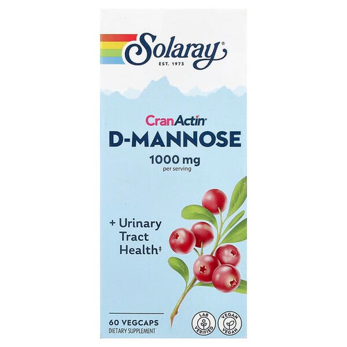 <img alt="Solaray, CranActin D-Mannose, 60 VegCaps" title="Solaray, CranActin D-Mannose, 60 VegCaps,076280117776"