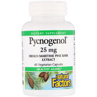 <img alt="Natural Factors, Pycnogenol, 25 mg, 60 Vegetarian Capsules" title="Natural Factors, Pycnogenol, 25 mg, 60 Vegetarian Capsules,068958020907"