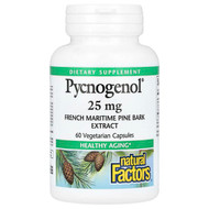 <img alt="Natural Factors, Pycnogenol, 25 mg, 60 Vegetarian Capsules" title="Natural Factors, Pycnogenol, 25 mg, 60 Vegetarian Capsules,068958020907"