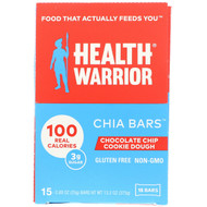 Health Warrior, Chia Bars, Chocolate Chip Cookie Dough, 15 Bars, 0.88 oz (25 g) Each
