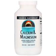 <img alt="Source Naturals, Calcium & Magnesium, 300 mg, 250 Tablets" title="Source Naturals, Calcium & Magnesium, 300 mg, 250 Tablets,021078003045"
