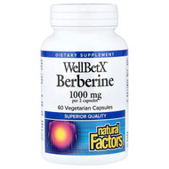 <img alt="Natural Factors, WellBetX Berberine, 60 Vegetarian Capsules (500 mg per Capsule)" title="Natural Factors, WellBetX Berberine, 60 Vegetarian Capsules (500 mg per Capsule),068958035444"