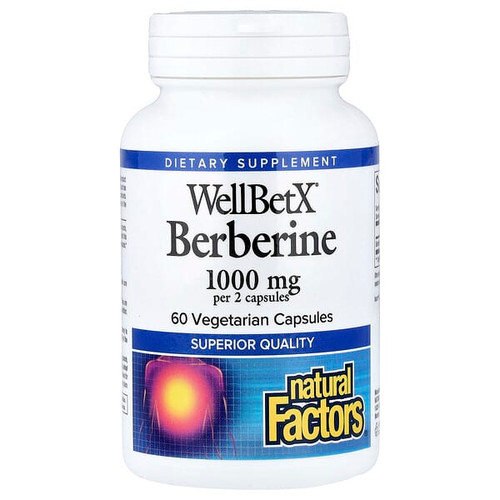 <img alt="Natural Factors, WellBetX Berberine, 60 Vegetarian Capsules (500 mg per Capsule)" title="Natural Factors, WellBetX Berberine, 60 Vegetarian Capsules (500 mg per Capsule),068958035444"
