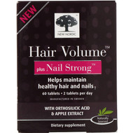 New Nordic, Hair Volume Plus Nail Strong, 60 Tablets