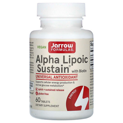 <img alt="Jarrow Formulas, Alpha Lipoic Sustain with Biotin, 60 Tablets" title="Jarrow Formulas, Alpha Lipoic Sustain with Biotin, 60 Tablets,790011200109"
