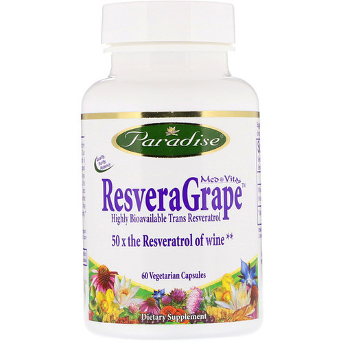 <img alt="Paradise Herbs, ResveraGrape, 60 Vegetarian Capsules" title="Paradise Herbs, ResveraGrape, 60 Vegetarian Capsules,601944777944"