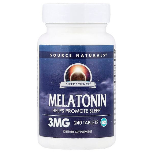 <img alt="Source Naturals, Sleep Science, Melatonin, 3 mg, 240 Tablets" title="Source Naturals, Sleep Science, Melatonin, 3 mg, 240 Tablets,021078005520"