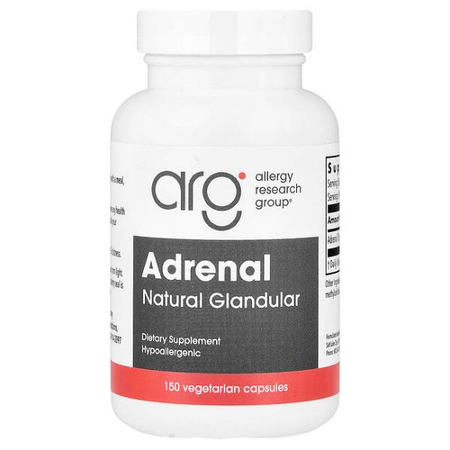 <img alt="Allergy Research Group, Adrenal, Natural Glandular, 150 Vegetarian Capsules (100 mg per Capsule)" title="Allergy Research Group, Adrenal, Natural Glandular, 150 Vegetarian Capsules (100 mg per Capsule),713947704619"