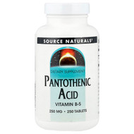 <img alt="Source Naturals, Pantothenic Acid, 250 mg, 250 Tablets" title="Source Naturals, Pantothenic Acid, 250 mg, 250 Tablets,021078005124"