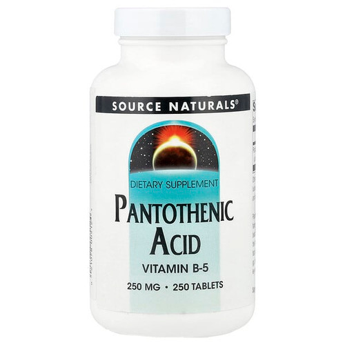 <img alt="Source Naturals, Pantothenic Acid, 250 mg, 250 Tablets" title="Source Naturals, Pantothenic Acid, 250 mg, 250 Tablets,021078005124"