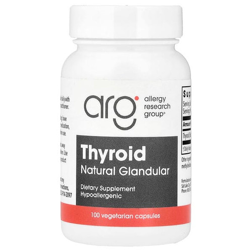 <img alt="Allergy Research Group, Thyroid, 40 mg, 100 Vegetarian Capsules" title="Allergy Research Group, Thyroid, 40 mg, 100 Vegetarian Capsules,713947718104"