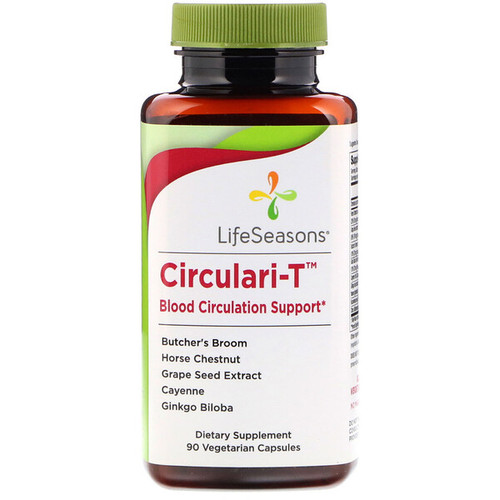 <img alt="LifeSeasons, Circulari-T, Blood Circulation Support, 90 Vegetarian Capsules" title="LifeSeasons, Circulari-T, Blood Circulation Support, 90 Vegetarian Capsules,853760002469"