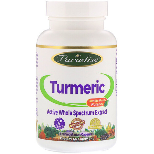 <img alt="Paradise Herbs, Turmeric, 120 Vegetarian Capsules" title="Paradise Herbs, Turmeric, 120 Vegetarian Capsules,601944777623"