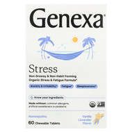 <img alt="Genexa, Stress, Organic Stress & Fatigue Formula, Vanilla & Lavender, 60 Chewable Tablets" title="Genexa, Stress, Organic Stress & Fatigue Formula, Vanilla & Lavender, 60 Chewable Tablets,857630006007"