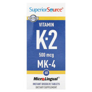 <img alt="Superior Source, Vitamin K-2, 500 mcg, 60 MicroLingual Instant Dissolve Tablets" title="Superior Source, Vitamin K-2, 500 mcg, 60 MicroLingual Instant Dissolve Tablets,076635904105"