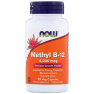 <img alt="Now Foods, Methyl B-12, 5,000 mcg, 90 Veg Capsules" title="Now Foods, Methyl B-12, 5,000 mcg, 90 Veg Capsules,733739005052"
