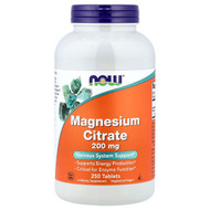 <img alt="NOW Foods, Magnesium Citrate, 200 mg, 250 Tablets" title="NOW Foods, Magnesium Citrate, 200 mg, 250 Tablets,733739012920"