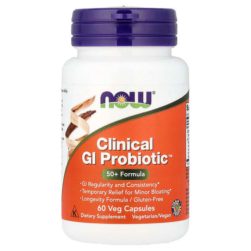 <img alt="NOW Foods, Clinical GI Probiotic, 50+ Formula, 60 Veg Capsules" title="NOW Foods, Clinical GI Probiotic, 50+ Formula, 60 Veg Capsules,733739029195"