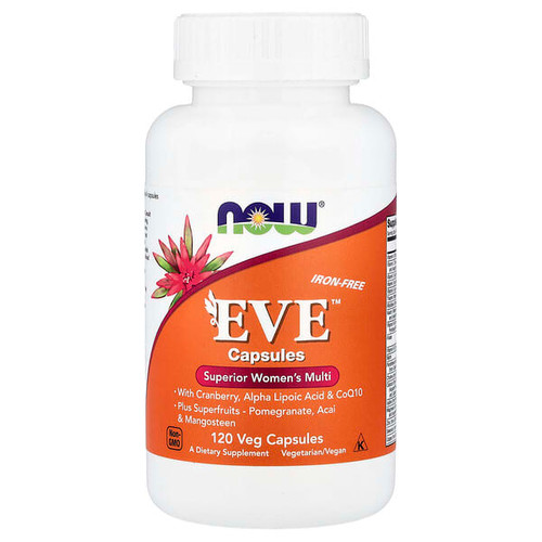 <img alt="NOW Foods, Eve, Superior Womens Multi, Iron-Free, 120 Veg Capsules" title="NOW Foods, Eve, Superior Womens Multi, Iron-Free, 120 Veg Capsules,733739037985"