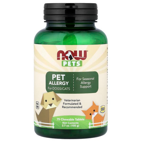 <img alt="NOW Foods, Pets, Pet Allergy for Dogs-Cats, 75 Chewable Tablets" title="NOW Foods, Pets, Pet Allergy for Dogs-Cats, 75 Chewable Tablets,733739043047"