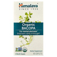 <img alt="Himalaya, Organic Bacopa, 60 Caplets" title="Himalaya, Organic Bacopa, 60 Caplets,605069403016"