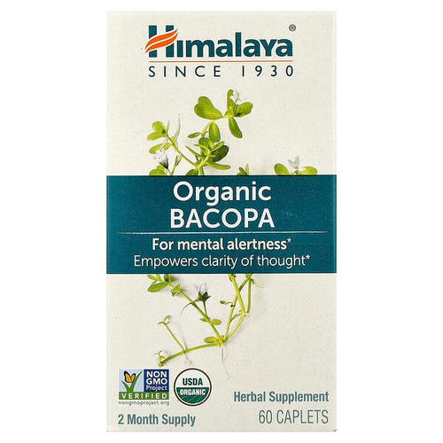 <img alt="Himalaya, Organic Bacopa, 60 Caplets" title="Himalaya, Organic Bacopa, 60 Caplets,605069403016"