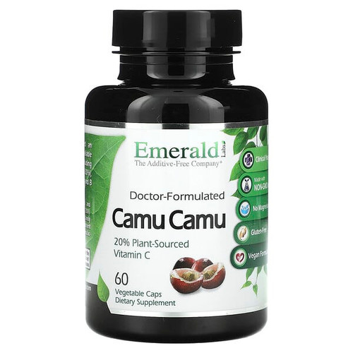 <img alt="Emerald Laboratories, Camu Camu, 60 Vegetable Caps (500 mg per Capsule)" title="Emerald Laboratories, Camu Camu, 60 Vegetable Caps (500 mg per Capsule),743650001514"